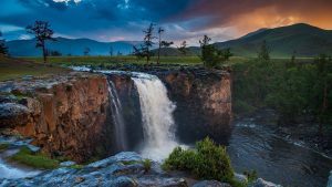 Orkhon waterfall Mongolia