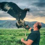 Mongolian eagle hunting